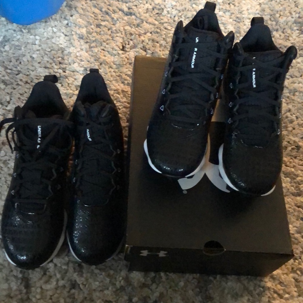 UA cleats size 13 and 5